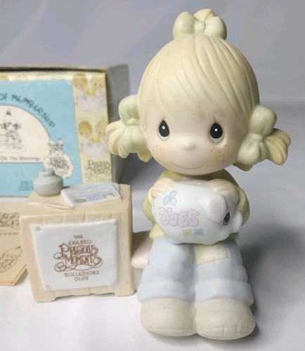 Enesco Precious Moments Figurine #E-0404 Join In On The Blessings 1983 - Picture 2 of 5