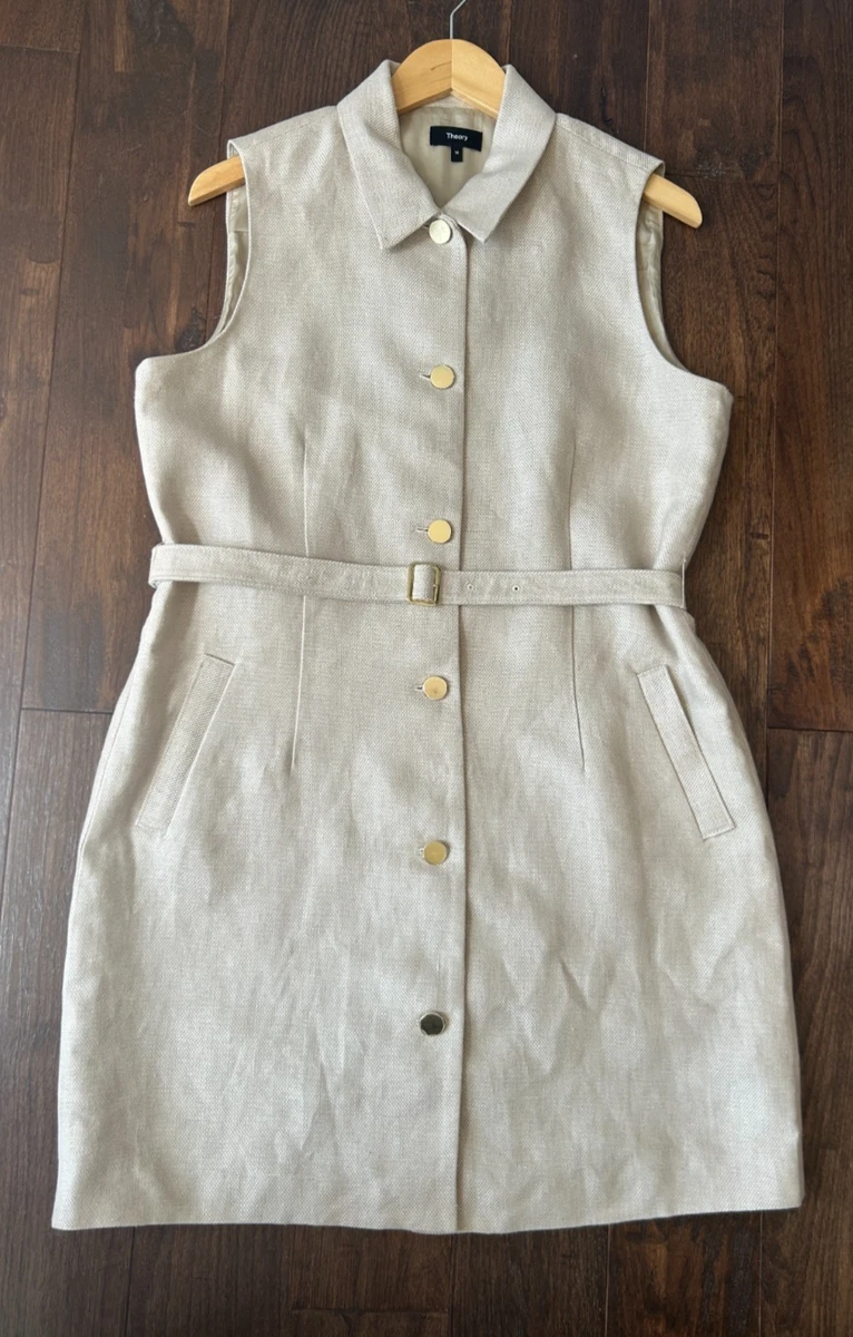 Theory Sheath Sleeveless Linen Dresses for Women for sale | eBay