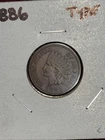 1886 Indian Head Cent Type 1  Very Nice Free Shipping