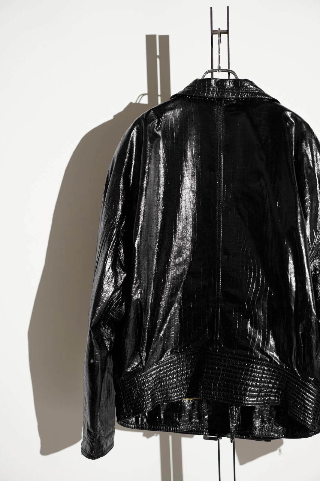 Vintage 90s GIANNI VERSACE Leather Biker Jacket Men's image 8