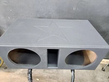 Custom Dual 12" Ported Subwoofer Box 3/4" MDF Vented Enclosure