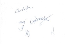 Savoy Grand autographs signed 10x15 cm index card 