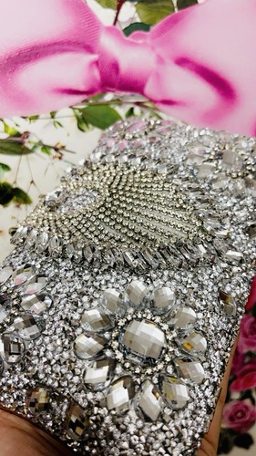 Bolso de mano plateado de noche con lentejuelas Bolso sin asas Cóctel Cartera Fiesta Nupcial Navidad Baile de graduación - Imagen 7 de 15
