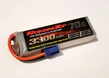 RoaringTop LiPo Battery Pack 70C 3300mAh 4S 14.8V with EC5 Plug