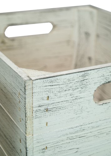 Juego de 3 cajas de madera vintage blancas caja de estantería adecuada para Ikea Kallax y Expeditrega - Imagen 15 de 24