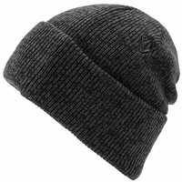 Volcom Heathers Beanie MüTze WollmüTze StrickmüTze Grobstrick WintermüTze Grau