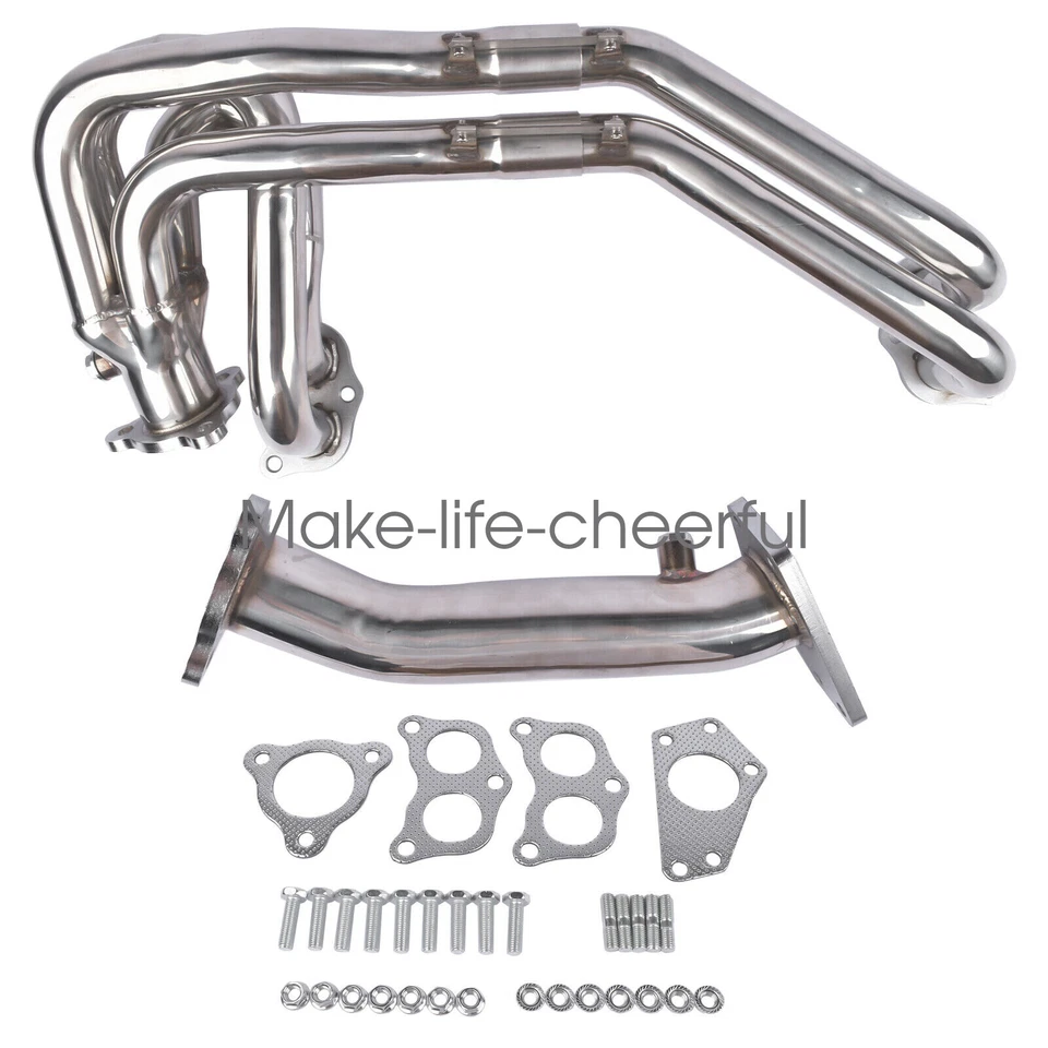 Stainless Header Kit for Subaru Impreza WRX / STI EJ205 EJ255 2002-2007 3 Holes - Image 2 of 4