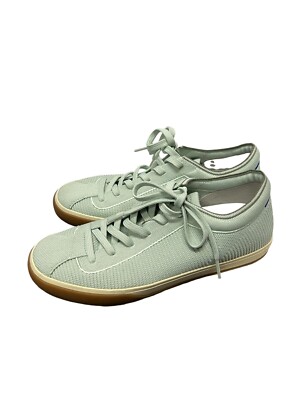 Rothy’s Women's The Lace Up Sneaker In Spearmint Light Green Knit Size 
