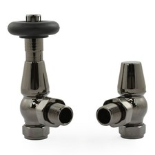 Radiator Valves Traditional Angled Thermostatic TRV - Jordan | Hot Flow