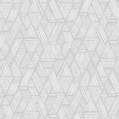 Grey Geometric Fabric Effect Textured Wallpaper