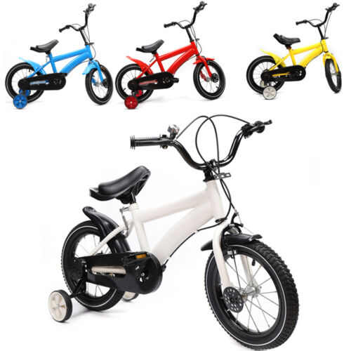 14 Zoll Unisex Kinderfahrrad Jungen Mädchen Fahrrad Stützräder ab 3-6 Jahre - Bild 1 von 36