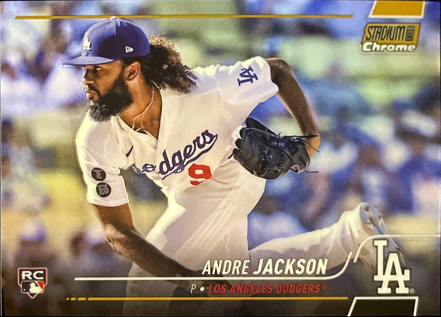 2022 Topps Stadium Club Chrome Gold Refractor 4/50 #144 Andre Jackson Rookie