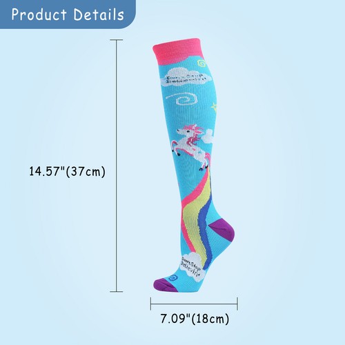 5 Pairs Compression Socks Graduated Support Calf Stockings Womens 20-30 mmHg S/M - Picture 38 of 39