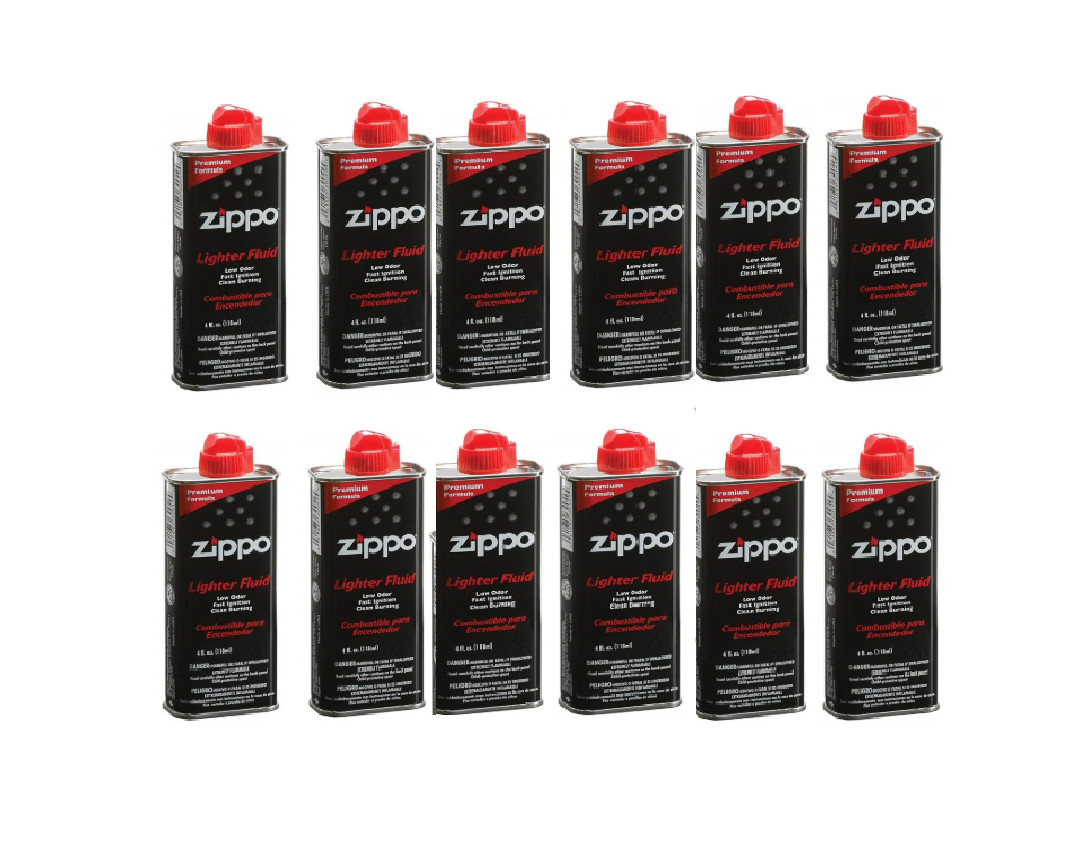 Zippo Lighter Fuel Fluid 4 oz (118ml) - 12 pack