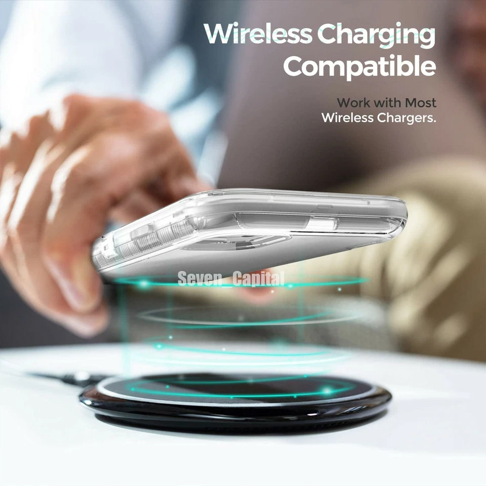 Funda protectora transparente a prueba de golpes para iPhone 16e 15 14 13 12 11 Pro Max X XR 7 8P SE Foto 4 de 4