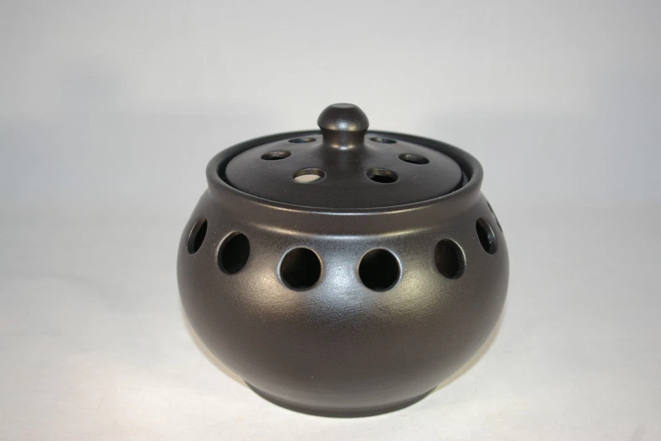 TÖPFEREI SEIFERT Barattolo umidificatore evaporatore stufa nero opaco