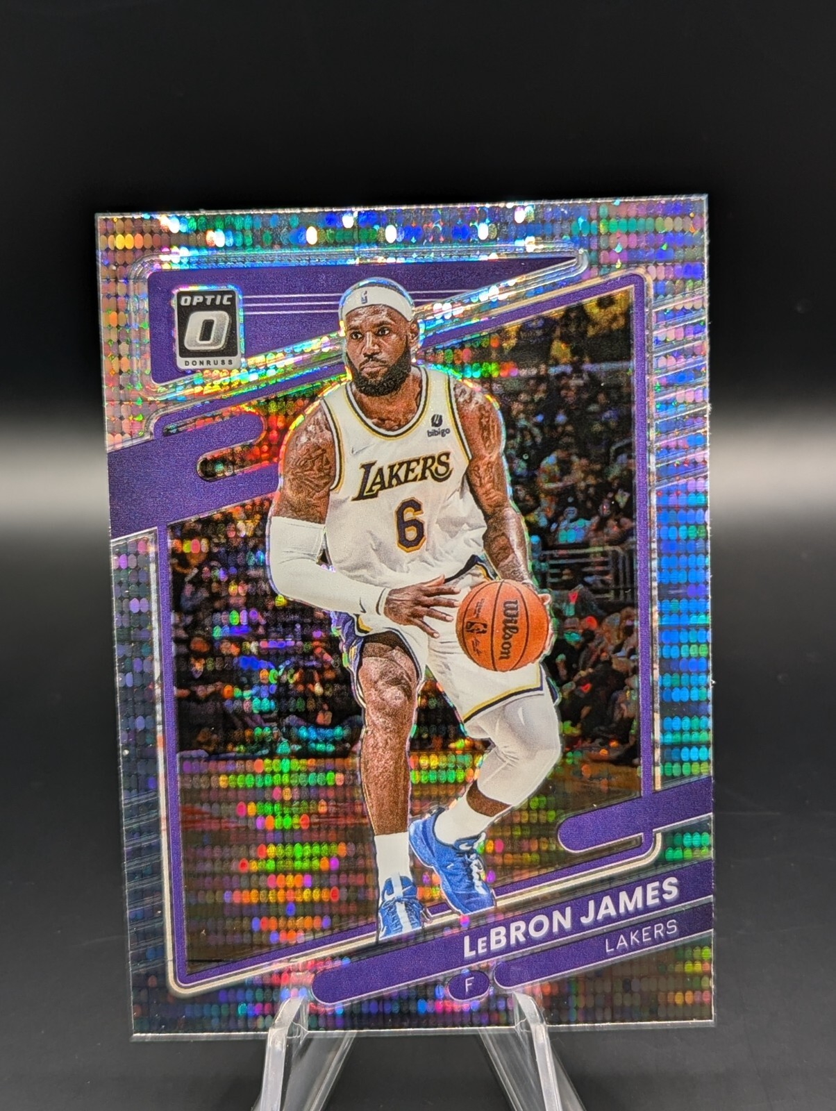 2021-22 Panini Donruss Optic Fanatics Box Set Prizm LeBron James Lakers Card #41