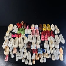 Mixed Lot of Vintage Doll Shoes 111 Various Colors And Styles BARBIE IDEAL