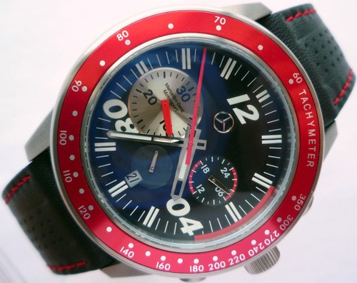 Rare Mercedes Benz Motorsport AMG Racing Car Accessory Sport Chronograph Watch - Picture 2 of 12