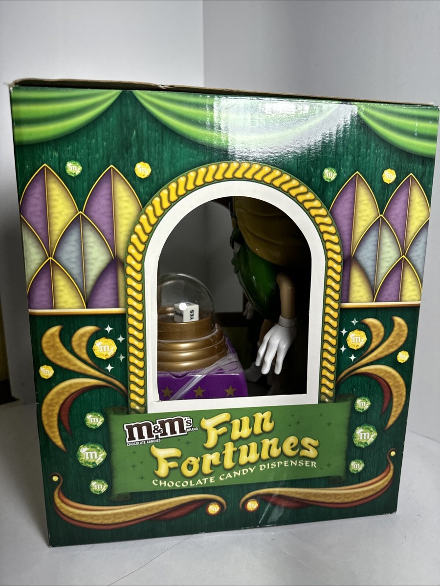 M&Ms Fun Fortunes Chocolate Candy Dispenser Madame Green In