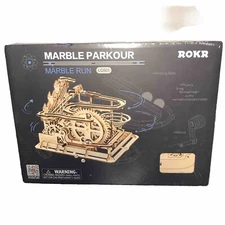 ROKR Marble Parkour Marble Run LG501 Robotime Plywood 3D puzzle - New Sealed