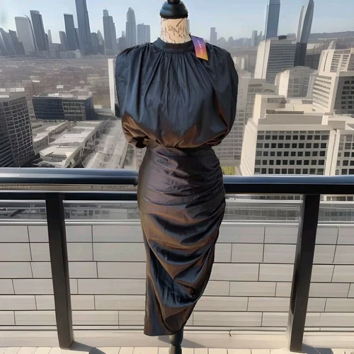 SheIn Brown Sheath Evening Dress Size 4 Sleeveless Silky Bodycon New with Tag