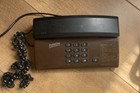 Téléphone filaire vintage années 1980 Betacom Phoenix SL30 marron et noir