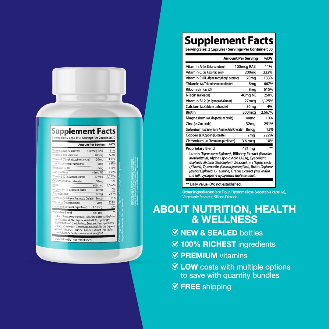 Sight Care- Eye Support- 5 Bottles- 300 Capsules