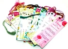 100% Recycled Book Marks - Male & Female Names - Bookmark Personalised Bookmarks