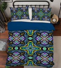 3D Modern Art Flower ZHUA56 Bed Pillowcases Quilt Duvet Cover Set Queen King Zoe