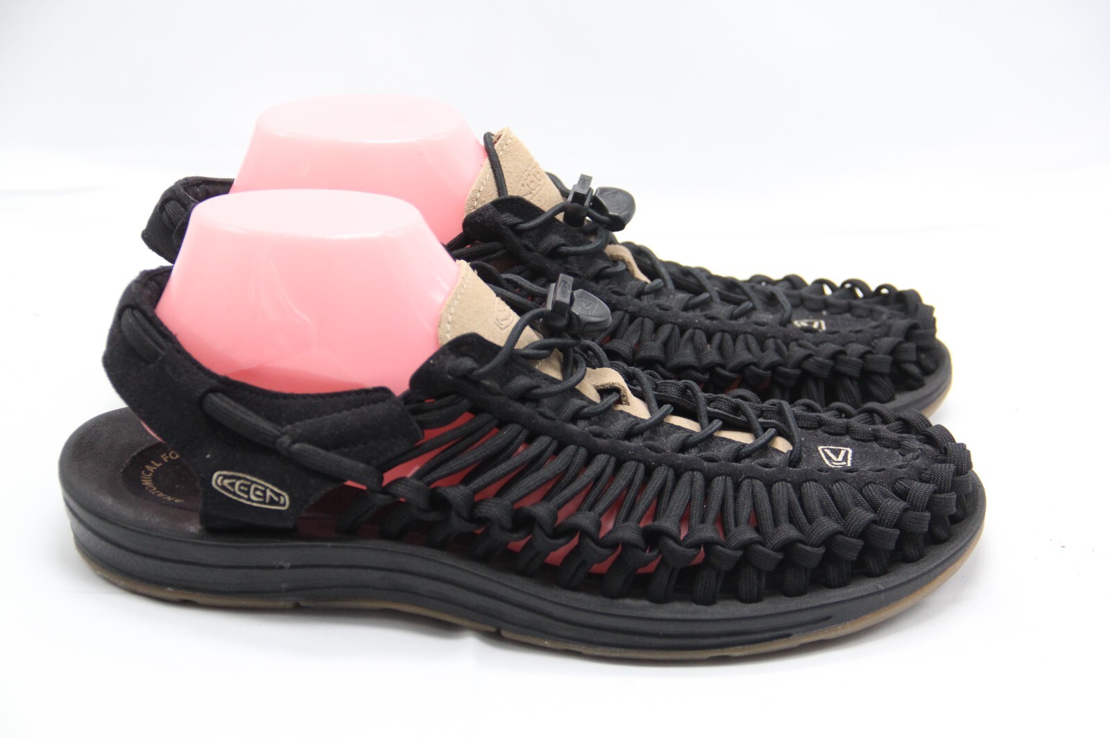 KEEN Uneek Sandali Uomo Taglia 11 5 Nero ParaCord Bungee Regolabile all’Acqua