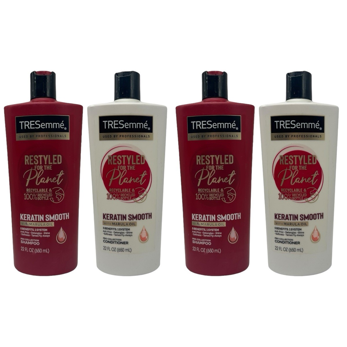 Tresemme Keratin Smooth System Marula Oil (2) Shampoo &amp; (2 