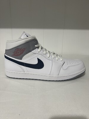 Nike Air Jordan 1 Mid 'Paris' White Midnight Navy DR8038-100