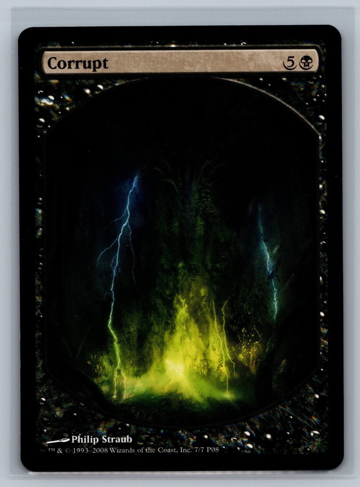 Magic The Gathering 2008 Magic Player Rewards Corrupt #7/7 Promo MTG TCG CCG