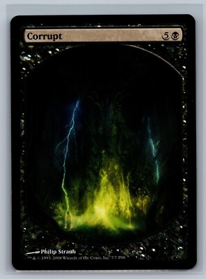 Magic the Gathering 2008 Magic Player Rewards Corrupt #7/7 MTG TCG CCG