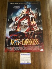 Sam Raimi & Joseph Loduca ‘Army of Darkness’ Signed Autograph 12x18 Photo ACOA