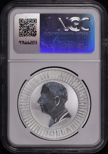 2024 P125 Australia $1 Silver Kangaroo 1 oz NGC MS-64 - Picture 2 of 2