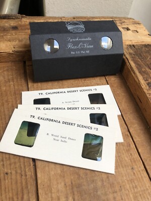 Vintage Synchromatic Flex-O-View 3D Stereoview Slide Viewer T9