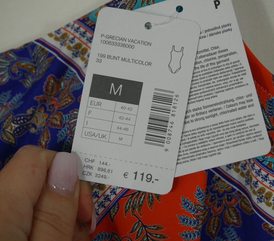 PALMERS Traumhafter Stretch Badeanzug Bunt Blumen Größe 40/42 NEU! UVP: 119€ - Bild 4 von 4