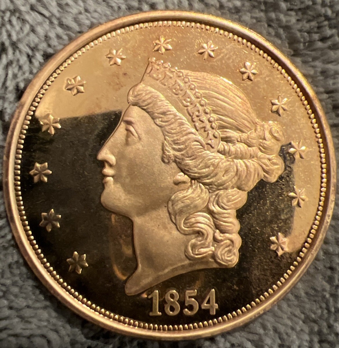 ドルファディロム　ゴールド 1854 Liberty Gold Double Eagle Large Date NGC VF-35 (Item 1825156