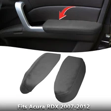 Fits 2007 2008 2009-2012 Acura RDX Front Door Panels Armrest Vinyl Cover Black
