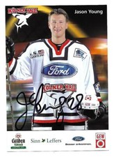 DEL AK - Orig. Signiert - 01/02 - Jason Young - K&ouml;lner Haie - Frankfurt Lions