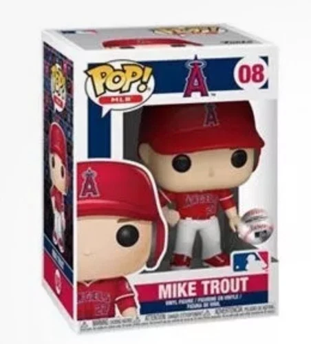 Funko Pop! 08 Mike Trout Los Angeles Angels MLB Vinyl Figure New