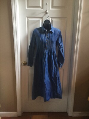 Vintage Neiman Marcus Denim Dress Size 8 | eBay