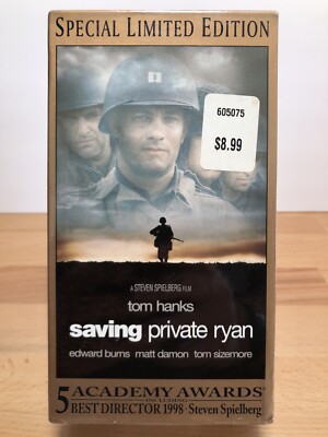 Saving Private Ryan (VHS, 1998) Tom Hanks 2-Tape Set Special Limited Edition NEW