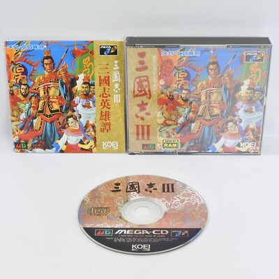 SANGOKUSHI III 3 Sega Mega CD ccc mcd