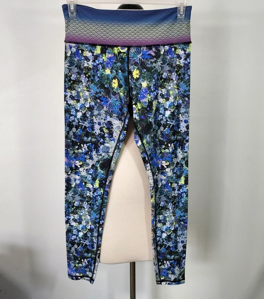 Nanette Lepore Floral Ankle Leggings Womens Size L Comfy Soft Stretch Activewear - Image 2 of 4