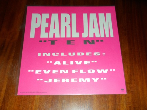 Pearl Jam - Ten Promo 12x12 Poster Flat Double Sided - Picture 2 of 2
