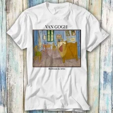 Van Gogh Bedroom in Arles Art Drawing T Shirt Meme Gift Top Tee Unisex 1333