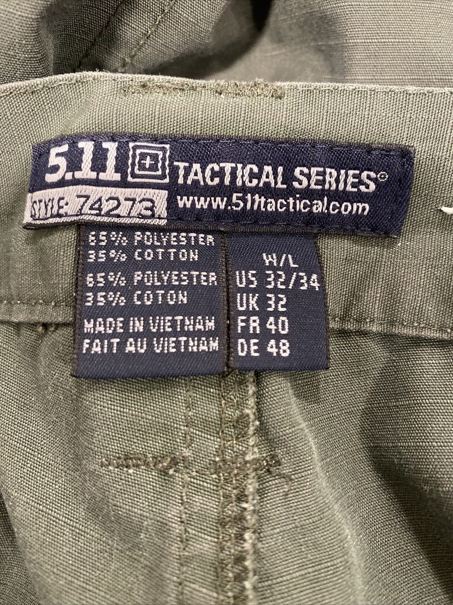 511 Tactical Series Pants Mens Tag 32/34 READ! Green Cargo